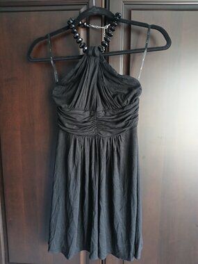 Sky Size S Black Halter Top